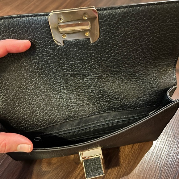 Lightly used, Rebecca Minkoff black with gold stud clutch - Picture 4 of 4